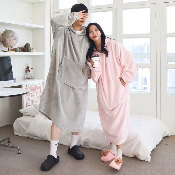  블링몬스터즈 입는 담요 캠핑 극세사 집순이 후드 담요 블랭킷 