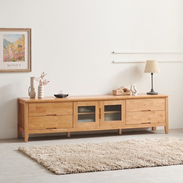  홀튼 원목 tv다이 거실장 2000, 단품 