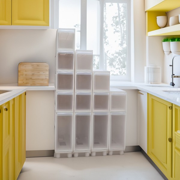 노틈 틈새수납장140, 2단, 1개, 화이트