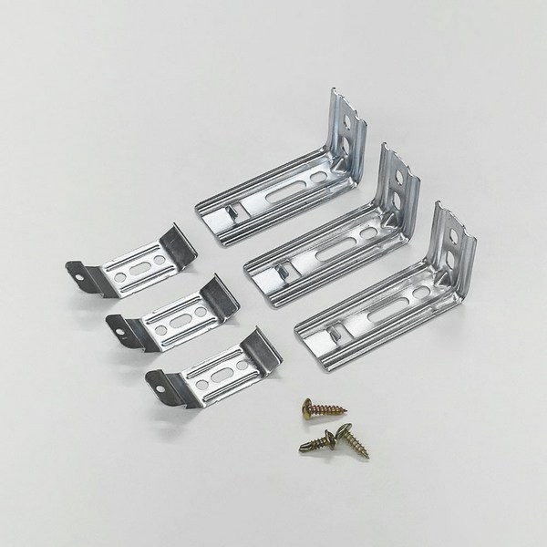 더원홈데코 롤스크린 설치부속 세트 꺽쇠3개+브라켓3개+목재피스3개