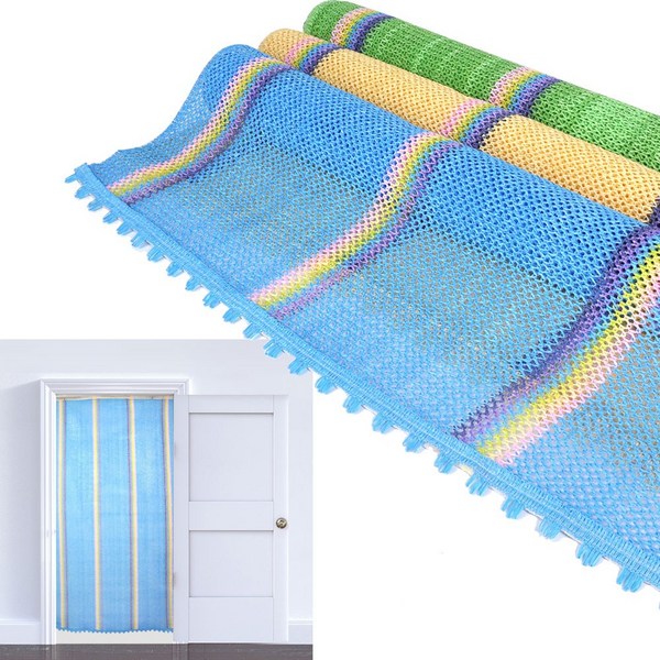  수지씨앤엘 가림막커튼 무지개문발 창문발 햇빛 가리개 현관 거실 블라인드 