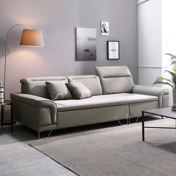  가구오라 멜로우 황토흙쇼파 돌침대 온열 온돌 황토볼 카우치 쇼파, 멜로우 소파_그레이 