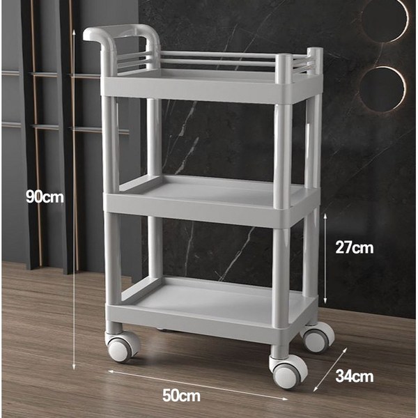 피부 미용웨건 미용카트 이동식 트롤리, 웨건(그레이)