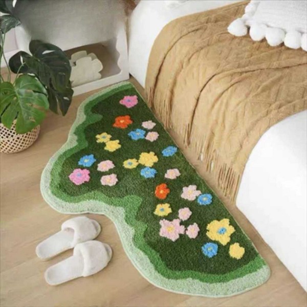 꽃밭러그 플라워 카펫 원룸 포인트 카페트 화사한