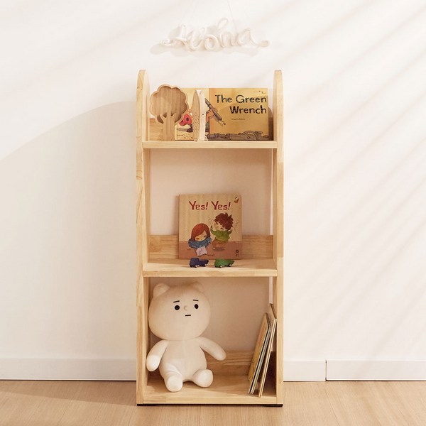  아이방 서재 전면 원목 낮은책꽂이 유아 어린이 교구장 학원 수납함 키즈그로우3X2책장, 키즈그로우책장3X1 