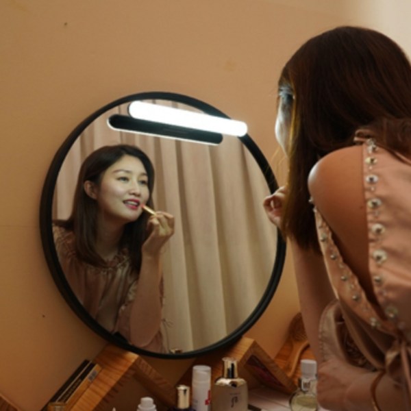 삼성만 LED조명 무선충전식 어디든부착 독서실 화장대 옷장, 웜-화이트, 1개