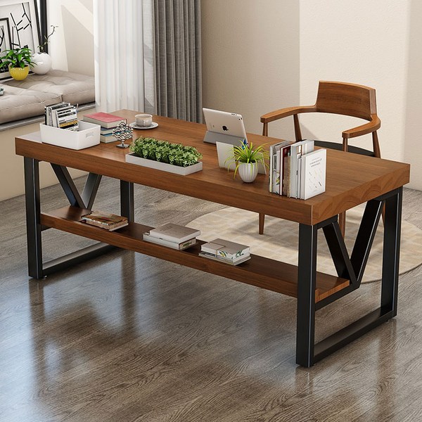  티앤컴퍼니 뉴질랜드산 튼튼한 소나무5cm고급원목책상 컴퓨터 사무실 PC 게이밍 학생 서재 사무용, 선택01:원목(w100cm) 