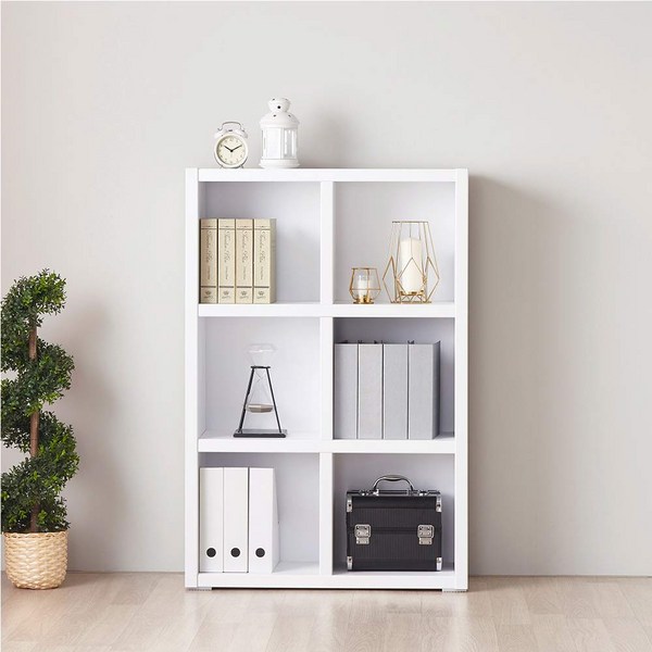 동서가구 피츠 엘 800 3단 오픈책장 DF918079, 화이트