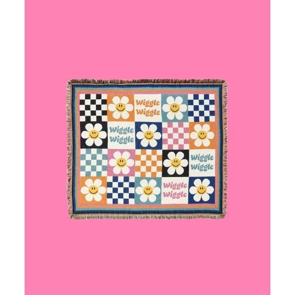  위글위글 사각 러그 체커보드 