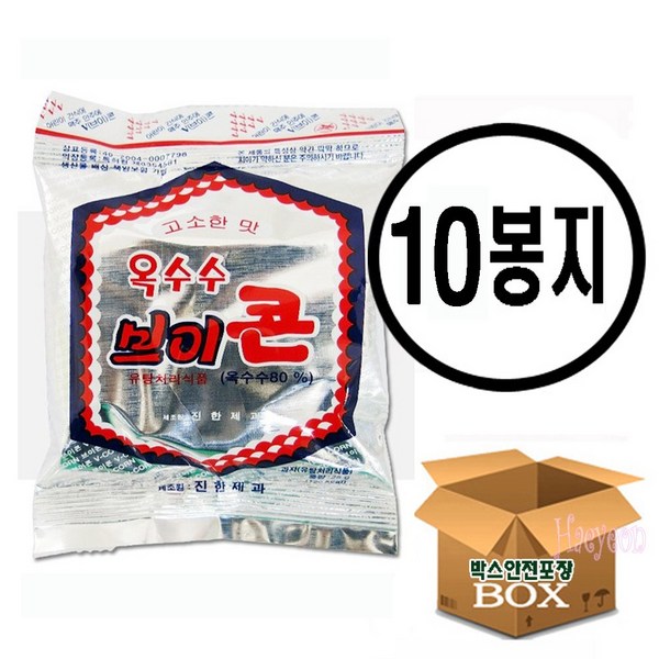 브이콘 옥수수 과자, 50g, 10개