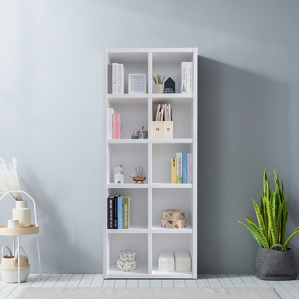 동서가구 피츠 댄디 800 5단 오픈 책장, 화이트