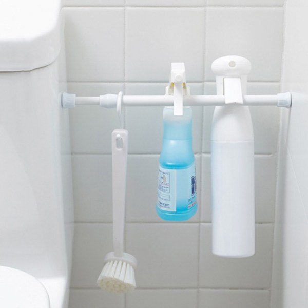 PK글로벌 1+1 무타공 틈새 정리 압축봉 커튼 봉걸이 공간활용 미니봉, 18-29CM