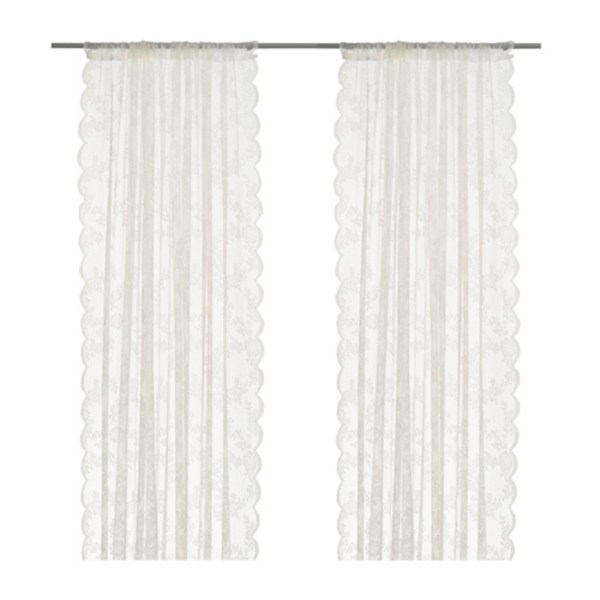 이케아 망사커튼 한쌍 401.718.63