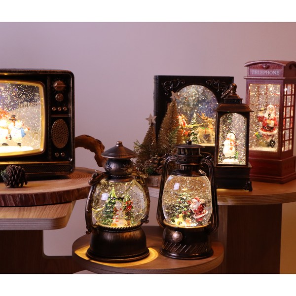  페어셀 코스트코오르골 유리구 크리스마스 스노우볼, 15.직사각마을 