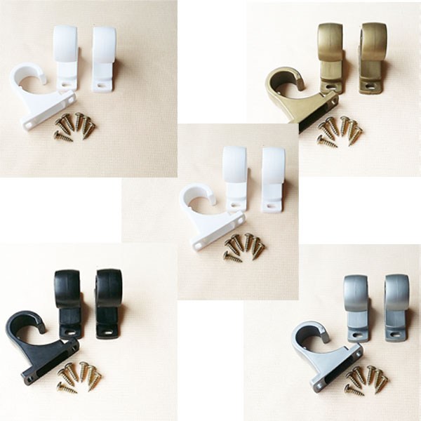 드림아트 25mm 커튼봉용 브라켓 부자재, 아이보리 1세트