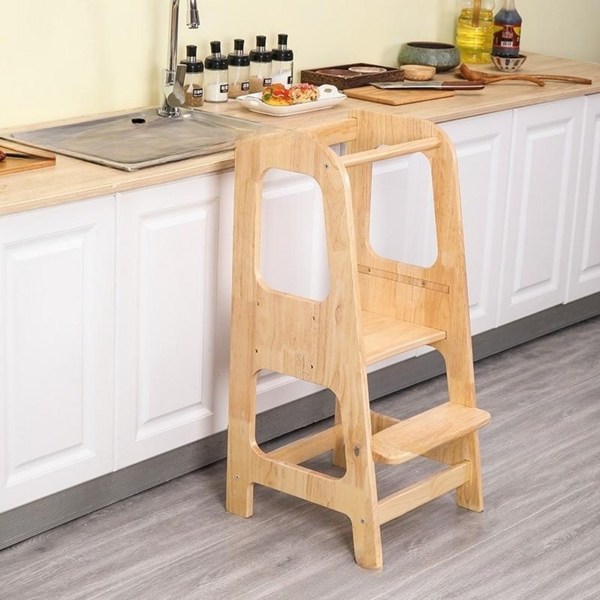 아기런닝타워 아기런닝남아 런닝 러닝타워 아기런닝여아 세트 발판 아기런닝 남아용 계단 1유아 어린이 12개월아기런닝 고양이 사다리 아기런닝100 3종, 원목