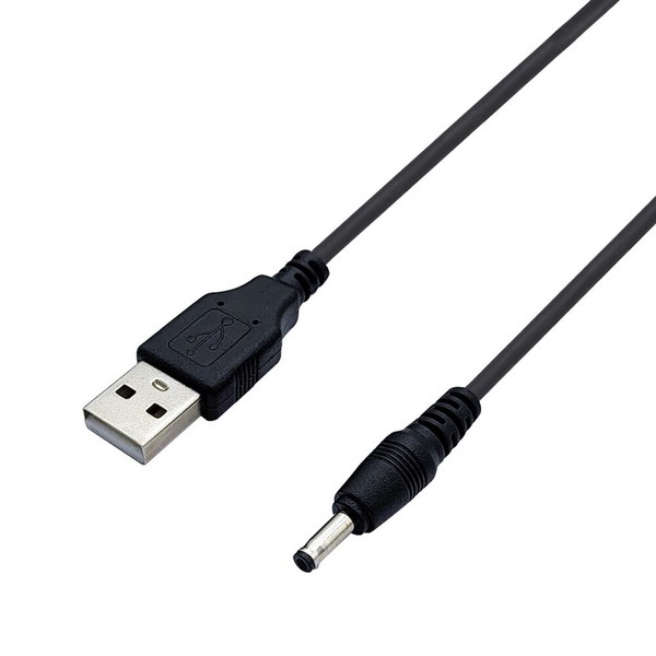 연승샵 USB전원 케이블 DC5V 전원아답터 외경 3.5mm/내경1.3mm, USB타입 1M, 1개