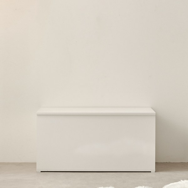  스칸디무드 커스트 윈도우시트 수납벤치 소파 800, 화이트 