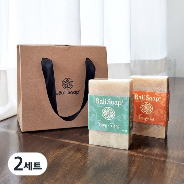 발리솝 수제비누 답례품 2구 선물세트, 2세트