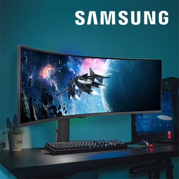  삼성전자 오디세이 G9 S49CG954 49인치 커브드 게이밍모니터 32:9 울트라와이드 240Hz LS49CG954EKXKR, 1 