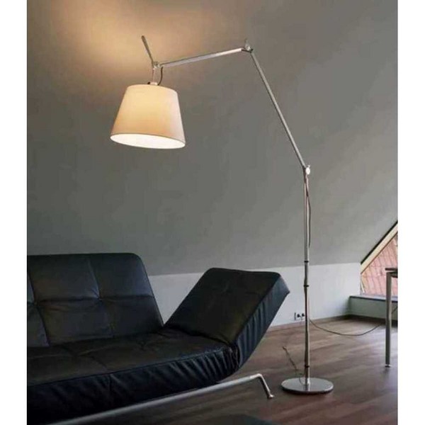  아르테미데 톨로메오 플로어램프 장스탠드 조명 램프, 실버 대형 