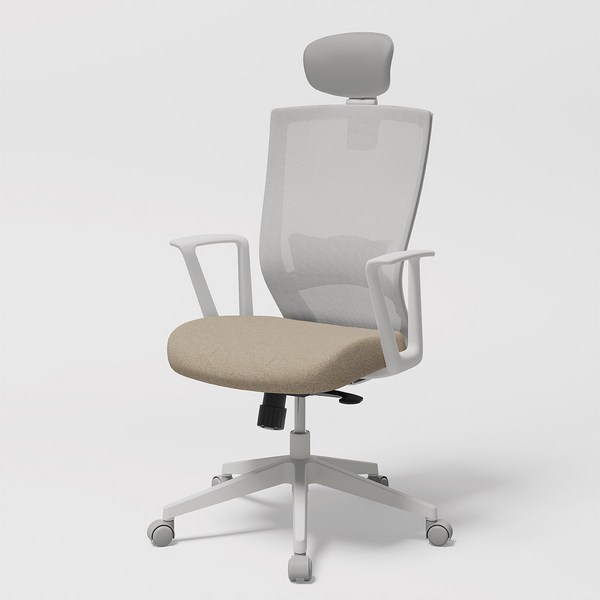  시디즈 T50라이트 블랙쉘 사무용의자, 아이보리 