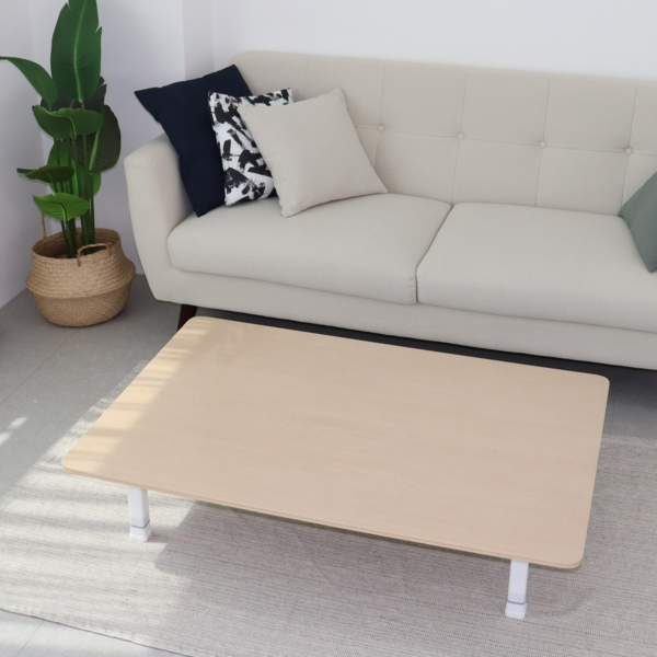 1000x800 로아공방 접이식 테이블, 기본철사다리 화이트, 마블화이트+화이트