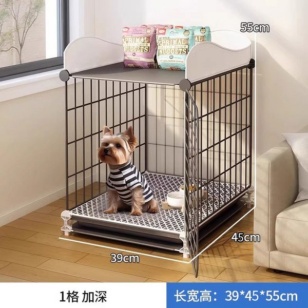호환 소형 개 케이지 실내 겨울 단열 개집 변기 통합 강아지 애완 동물 곰 울타리보다