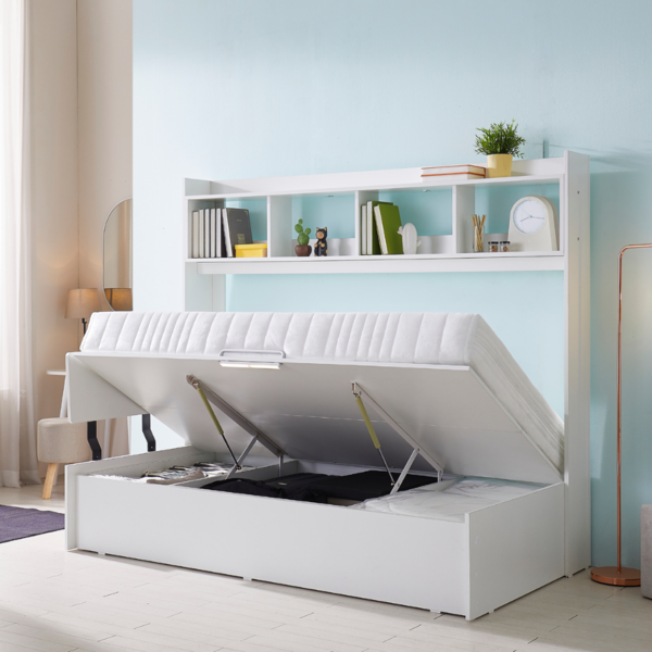 모모 리프트업 수납침대, H240