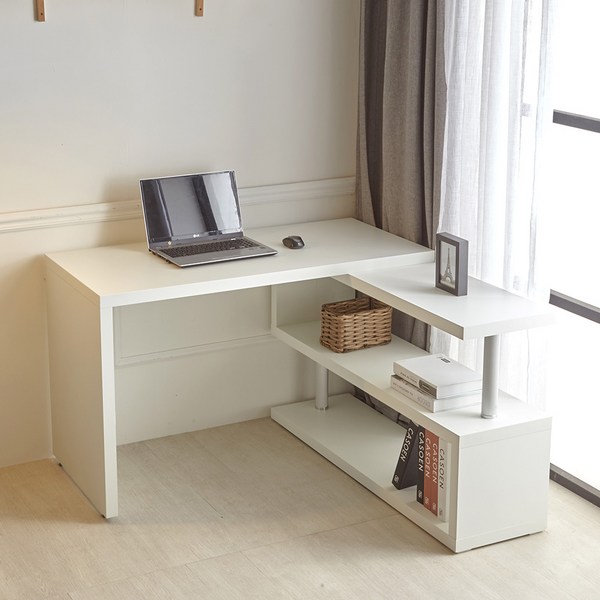  뮬 모서리 컴퓨터 코너형 ㄱ자 책상 1200, 화이트, 뮬 모서리 컴퓨터 코너형 책상 1200 