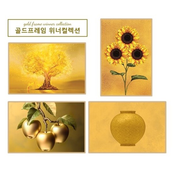 골드트리프레임 ★24년 최신 황금인테리어★[중형]골드프레임 위너컬렉션, 달항아리, 1개