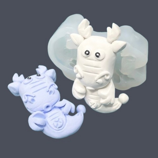  용 수제몰드 2D 1구 (자체제작) 석고방향제 초콜릿 만들기 2024 갑진년 diy 재료 