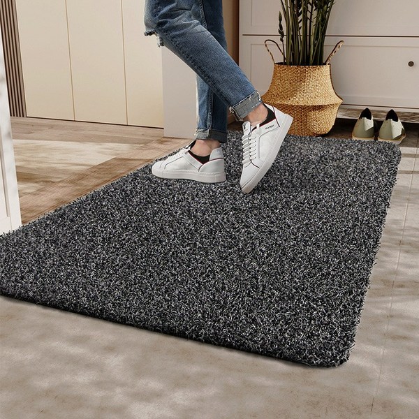고급형 발매트 신발바닥 흙 청소 매트 가정용 업소용 현관 출입문 밑창을 깨끗하게 해주는 매트 미끄럼방지 매트, 40*60cm, 1개, 코너그레이 매트