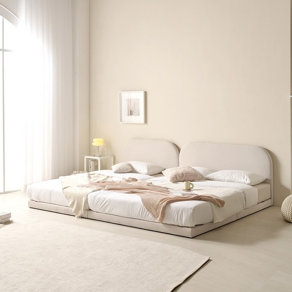 소록 패브릭 저상형 패밀리 침대 데이베드 가족 침대프레임 (SS+Q 기본형)