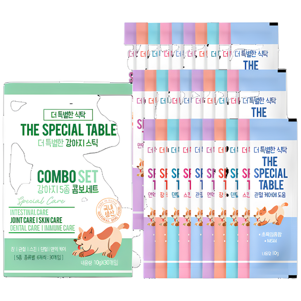 더특별한식탁 강아지 짜먹는 간식, 혼합맛(오리고기/연..., 300g, 1개