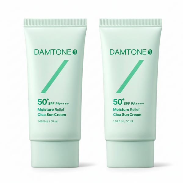 담톤 저자극 눈시림없는 클리닉개발 순한 수분진정 백탁없는 발림성좋은 선크림 SPF50+ PA++++, 50ml, 2개