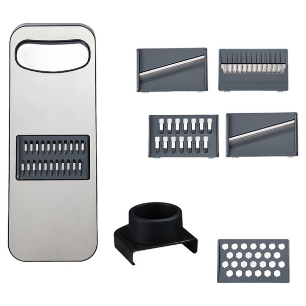 [6종 교체날] 스테인리스 다용도 채칼 세트 감자 당근 채소 슬라이서 주방 필수 도구 + 선물 추천