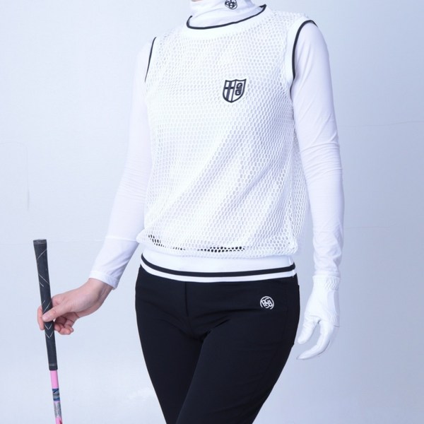 PG 케이시 여자 망사 라운드 여름조끼