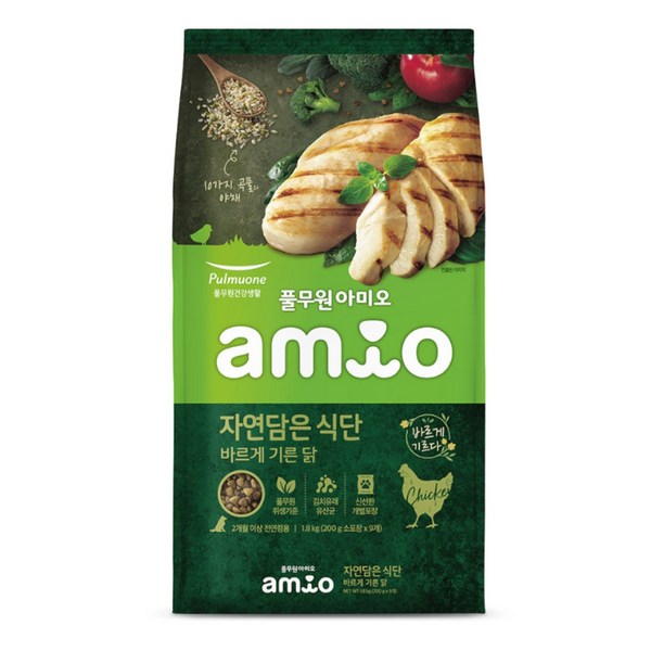 풀무원아미오 전연령 강아지 자연담은 건식사료