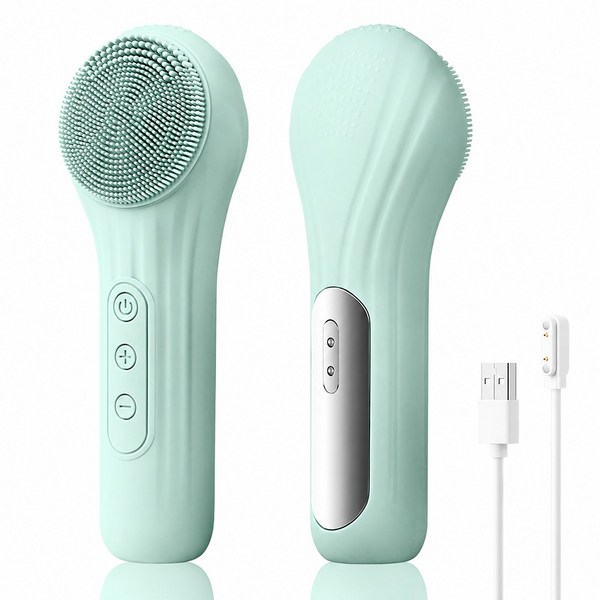 LOMESO 진동클렌저 실리콘 브러시 세안 전동 클렌저 온열 얼굴클렌징기계