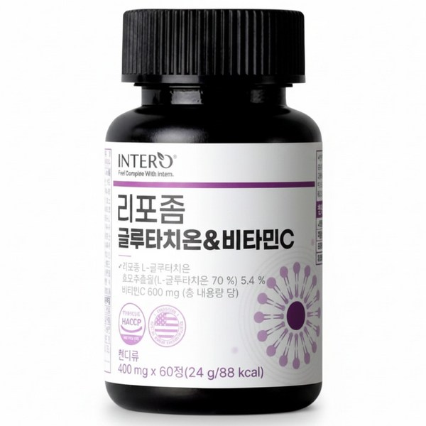 인테로 리포좀 글루타치온 비타민C 24g, 60정, 1개