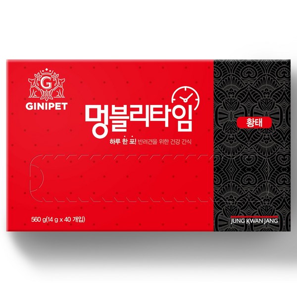 정관장지니펫 멍블리타임 짜먹는 간식, 황태, 560g, 1개