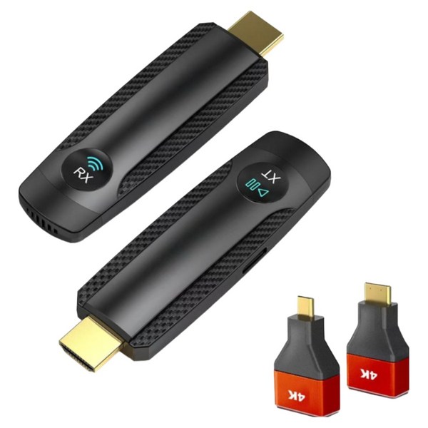 쿠오 무선 초강력 벽뚫기 HDMI 미러링 디스플레이 송수신기세트