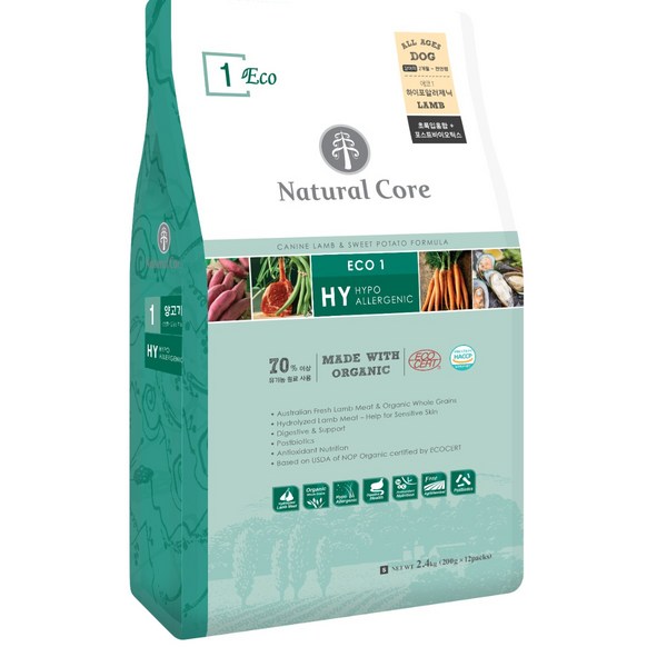 네츄럴코어 전연령 강아지 에코1 하이포알러제닉 작은입자