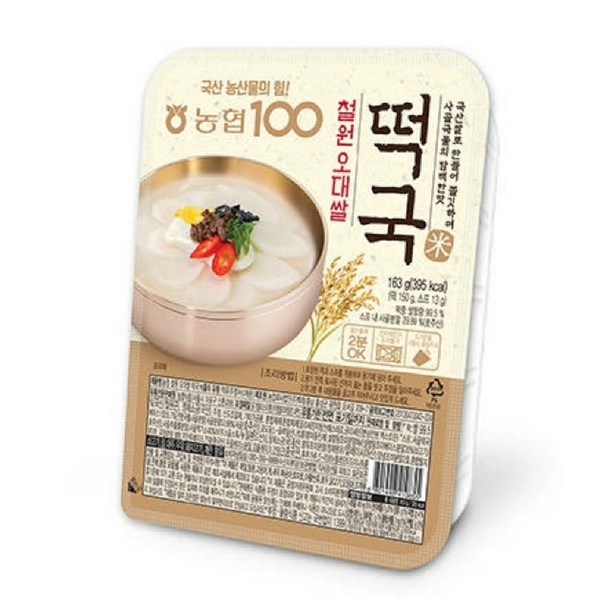 농협 철원오대쌀 떡국, 163g, 18개