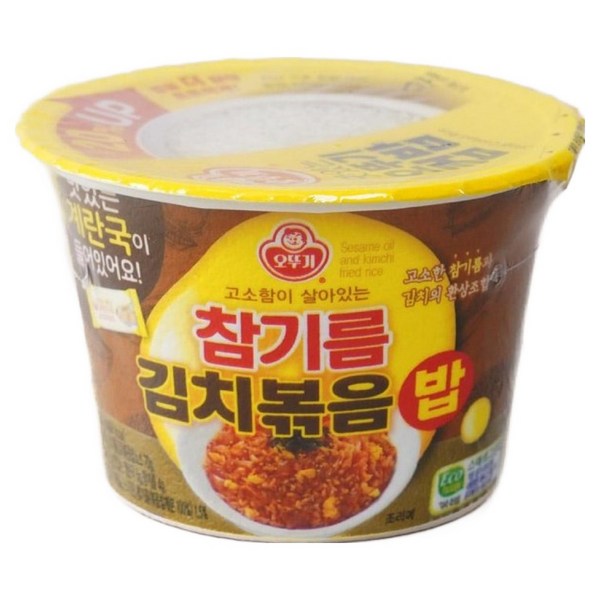 오뚜기 즉석국 컵밥 참기름 김치 볶음밥, 264g, 12개
