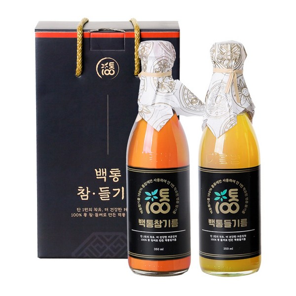 산지로드 백통참기름+들기름 명절선물세트