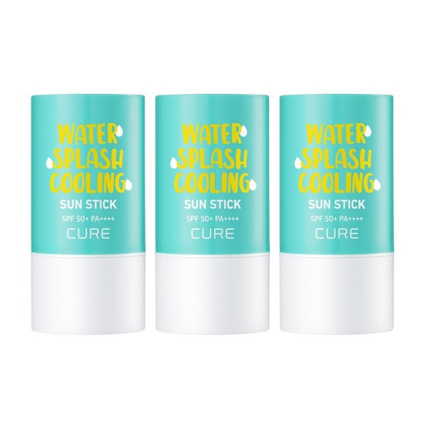 김정문알로에 워터 스플래쉬 쿨링 선스틱 제주에디션 자외선차단 SPF50+ PA++++, 23g, 3개