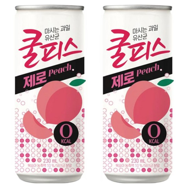 동원 쿨피스 제로 복숭아, 230ml, 30개