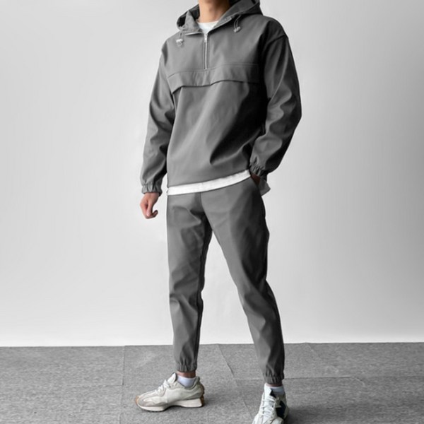 [융기모][M~4XL] 후드 아노락 남자 남성 겨울 본딩 조거 트레이닝 세트 빅사이즈